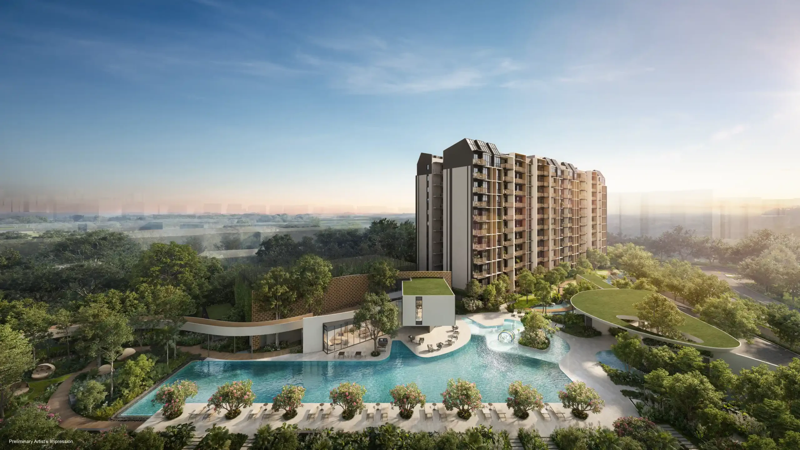 Norwood Condo, located in District 25 of Singapore, offers a unique blend of modern living amidst tranquil greenery. Set against a serene backdrop, this premium condominium development is designed for those seeking an escape from the city's hustle while remaining connected to urban conveniences.