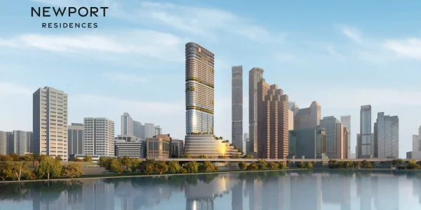Newport Residences day view from future greater southern waterfront Singapore