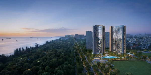Vela Bay Official Hero Shot_during Sunset_Singapore New Condo Launch 2026